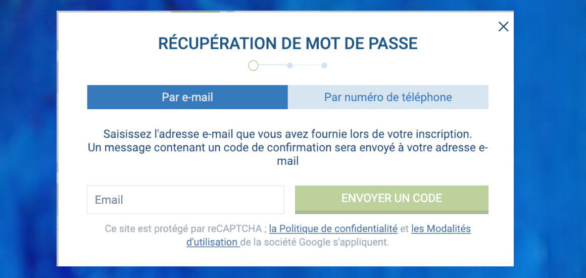 Recuperation de login et de mot de passe